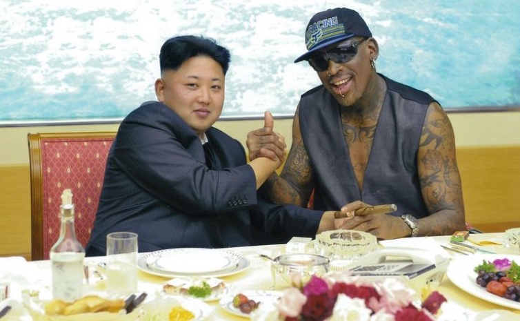 Kim Jong Un y Dennis Rodman
