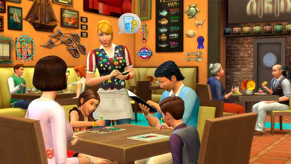 Cafetería de Sims