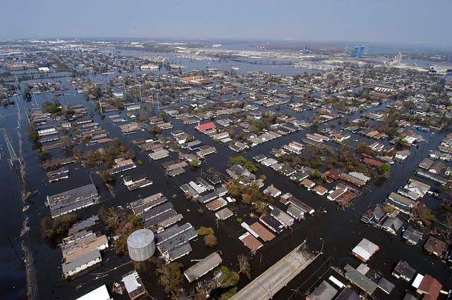 Inundaciones en New Orleans, Luisiana, tras el Huracán Katrina
