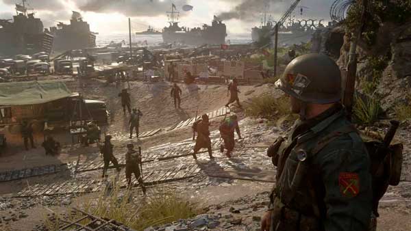 Escena del modo campaña en Call of Duty WWII
