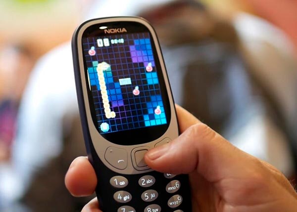 El Snake en el Nokia 3310 lanzado en 2018
