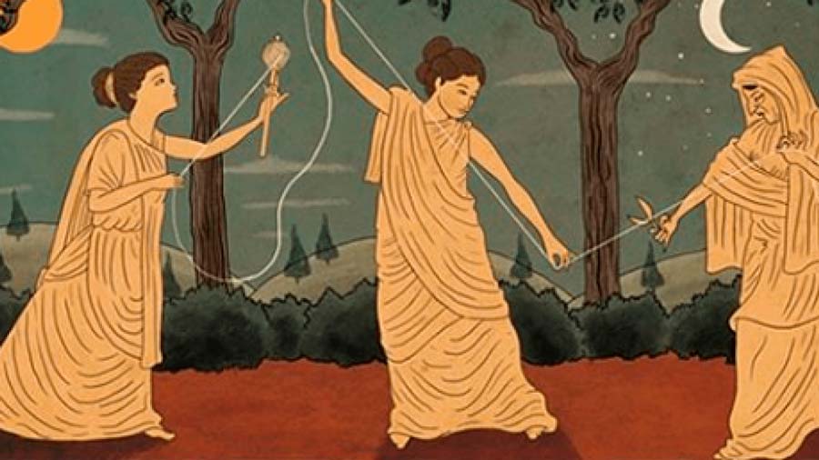 La simbología de las Moiras en la mitología griega