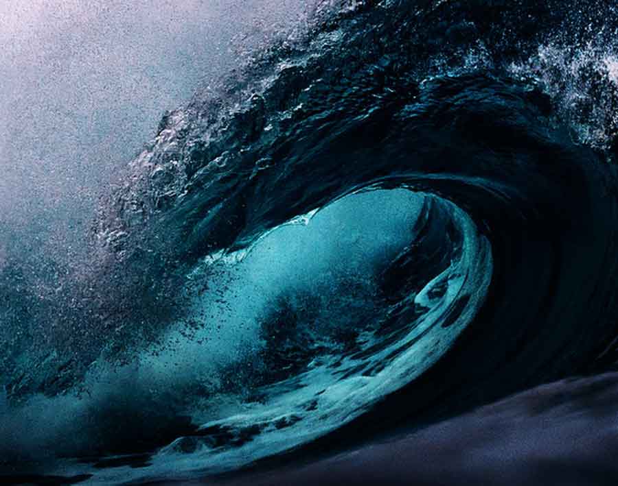 Las olas más grandes del mundo de Nazaré, Portugal
