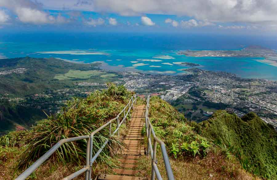 La escalera al paraíso de Hawái
